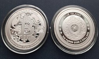 Niue B i t c o i n 1oz 2025 investicne striebro