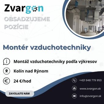 5x Montér vzduchotechniky