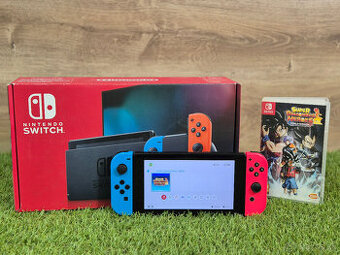 Nintendo Switch V2, dock, krabica, hra Dragon Ball