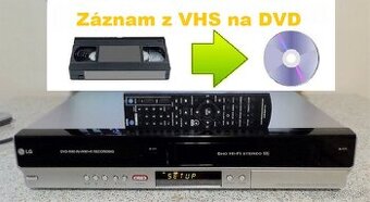📼>📀VHS-DVD rekordér LG RC278