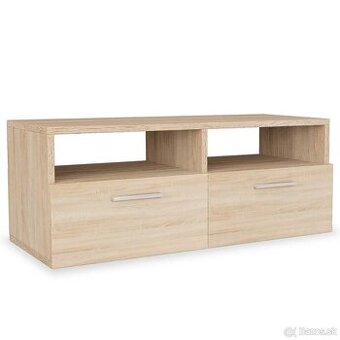 vidaXL TV skrinka, kompozitné drevo 95x35x36 cm, dubová