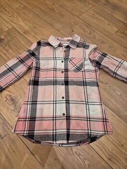 Ružovo-sivá košeľa 146/152