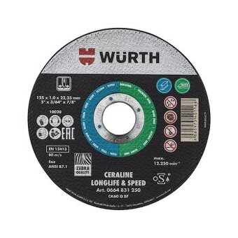 Wurth 125x1.0 rezne kotuce Premium