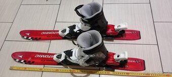 detské lyže + lyžiarky