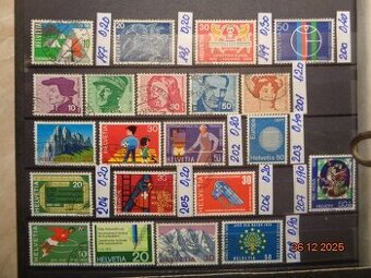 POŠTOVÉ ZNÁMKY - ŠVAJČIARSKO č. 2 - 14 FOTO