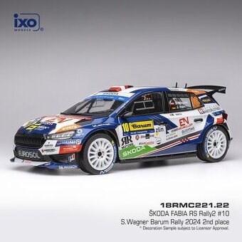 Modely Škoda Fabia Rally2 1:18 IXO