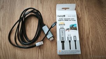 Video kábel s USB TYP-C na HDMI