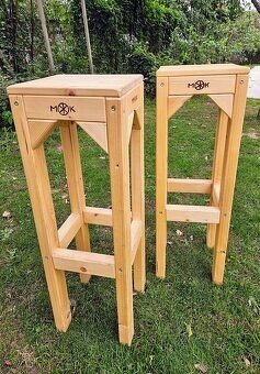 Barové drevené stoličky