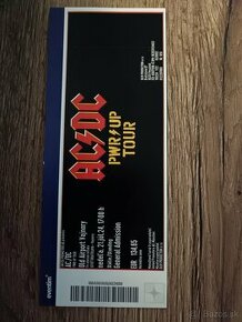 Predám lístok na koncert AC/DC na státie