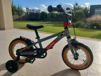 Detský bicykel CUBE Cubie 120 grey'n'red