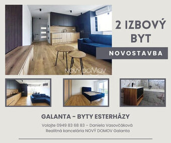 NOVOSTAVBA - zariadený, klimatizovaný 2 izbový byt