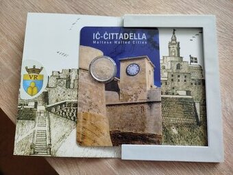 2€ minca karta Malta citadela GOZO 2024 coincard