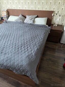 Postel IKEA MALM + Nočné stolíky a matrac Dormeo iMemory sil