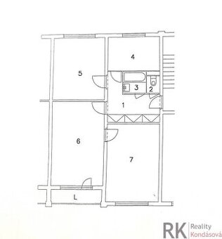 3-izb.byt s loggiou, Južná trieda