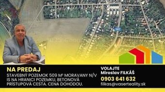 Slnečný stavebný pozemok 509m2, Moravany nad Váhom