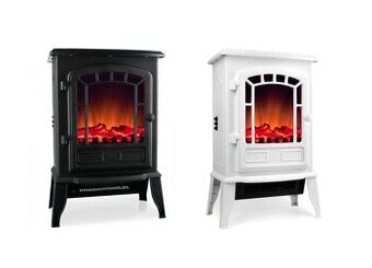 Elektrický krb s vyhrievaním ventilátora a ohňom - 2 farby
