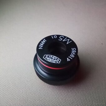 Olympus 5x objektív na mikroskopy/ macro