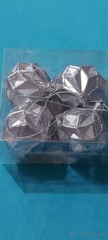 Strieborné vianočné gule - 1