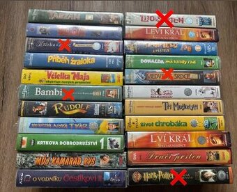 VHS originál kazety detské rozprávky