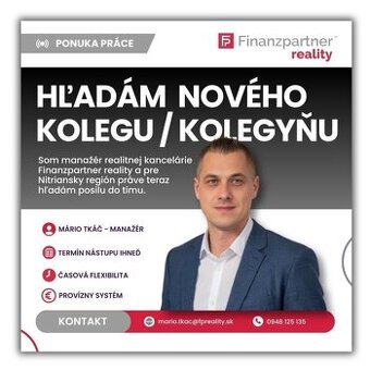 Realitný maklér / maklérka - Nitra a okolie