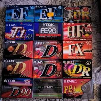 MC kazety normal ciste