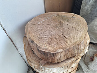 dubové koláče, priečne rezy