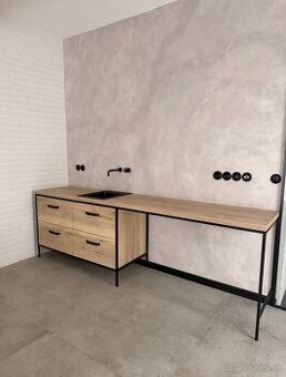 Stolová zostava 2800x600x760(v) + jaklový rám