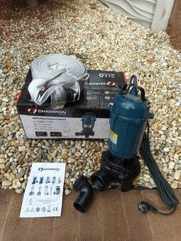 Kalové ponorné čerpadlo Chanpion s drvičom+20m hadica