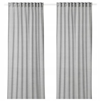 Závesy HILJA ikea sivé