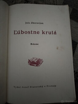 Julo Zborovjan - zbierka básní