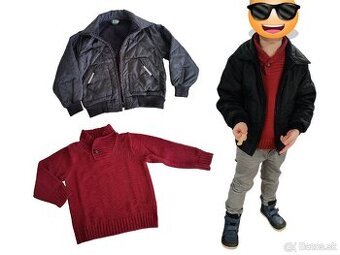 Štýlová chlapčenská prechodná bunda 4-6 rokov