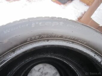 225/60R17 99H zimne pneu Hankook dezen 7-8mm, DOT2124