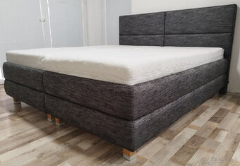 manzelska postel cierno - siva 180x200x60 cm