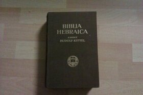 Predám  Biblia Hebraica /1937/ edidit Rudolf Kittel