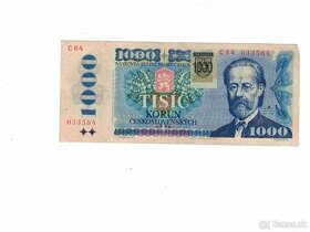 Rôzne Československé bankovky celá zbierka