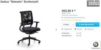 Kancelárska stolička Nemecká výroba