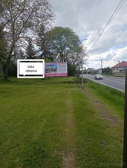 Reklamná plocha , billboard frekventovaná cesta