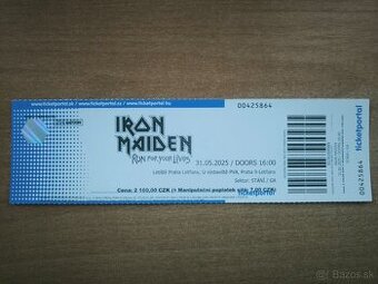 Vstupenka Iron Maiden