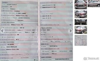 Renault Fluence 1.5 dCi 2012 predám MOTOR K9K G8, TRYSKY H82