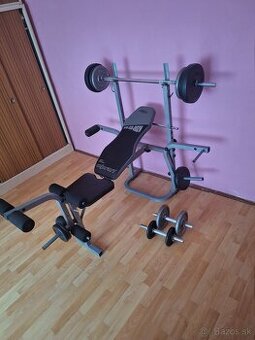 Lavička+závažíe+jednorucky