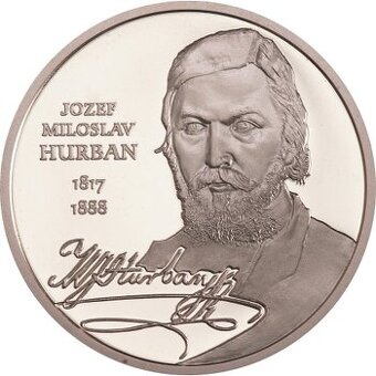 Štúrovci strieborná medaila J.M.Hurbana