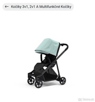 Kočík thule shine alaska blue on black