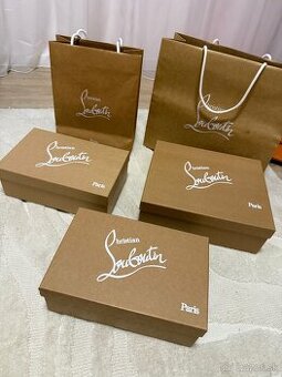 Christian Louboutin krabice a tašky