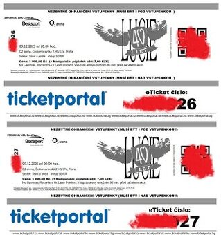 Predám vstupenky koncert Lucie 40