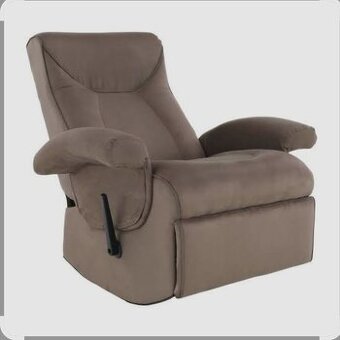 Relaxačné kreslo, s elektrickou funkciou vibrovania, sivohne