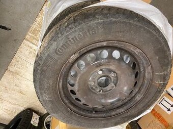 Plechove disky + zimne pneu Skoda Octavia - 1