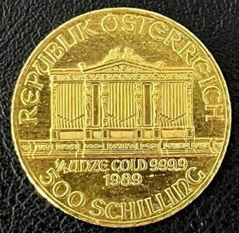 Wiener Philharmoniker 1/4 oz 
Vaha:7,8g rok 1989