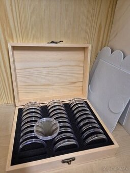 Drevená krabička na 30ks 45mm