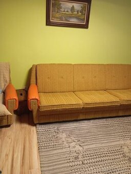 Rozkladací gauč+kreslo