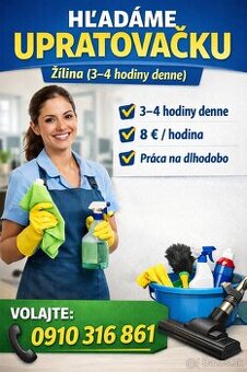 Upratovačka – brigáda Žilina (3–4 h denne)